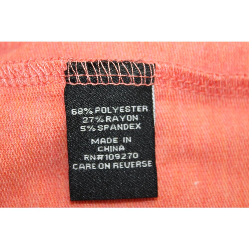 The Black Dog Orange V-neck Long Sleeve Casual Tunic Hoodie Size XS - Picture 8 of 9